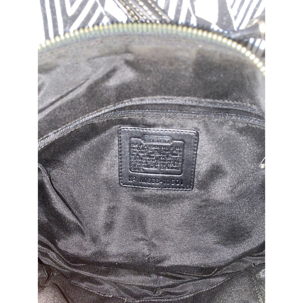 Vintage Coach Soho Black Canvas & Leather Hobo Shoulder Bag - Y2K - Picture 5 of 5